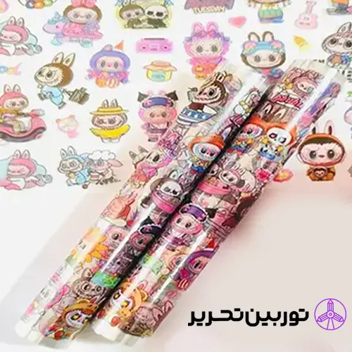 استیکر تک رول نواری 54 سانتی متر- طرح لبوبو