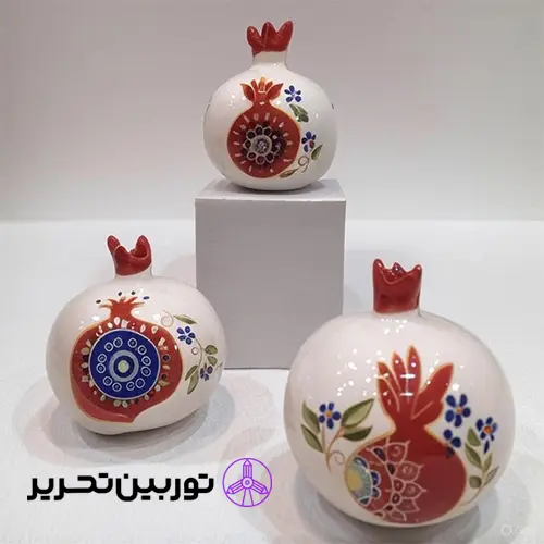 مجسمه انار یلدا- طرح گلدار