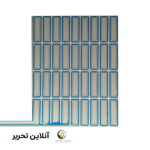 برچسب اسم دور آبی متوسط 36تایی کیسر