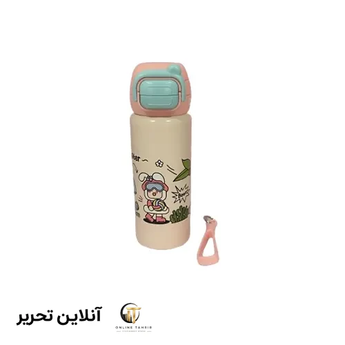 تراول ماگ کارتونی پاستلی713-4 – 500میل – رنگ صورتی