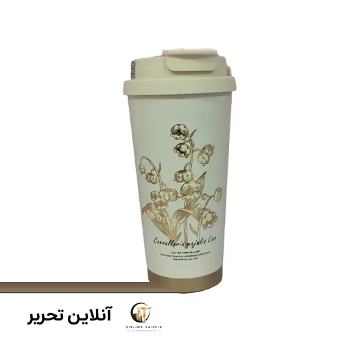 تراول ماگ شیری گل دار713-51- طرح 1