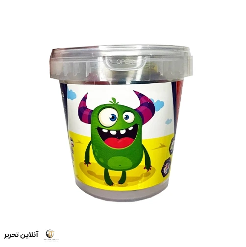 خمیر بازی 10رنگ سطلی لوکی