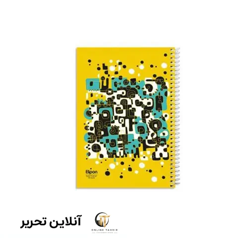 دفتر 100 برگ وزیری سیمی کلاسیک الیپون- طرح2