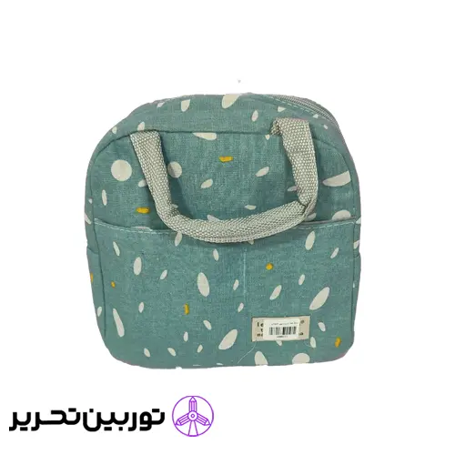ساک غذا درب زیپی خالخالی – سبز