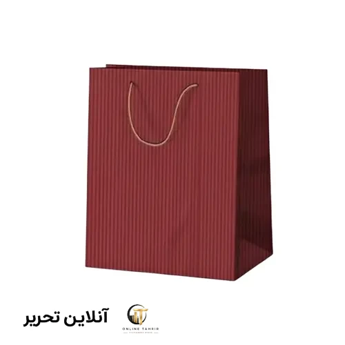 ساک هدیه کرافت 2 میم – رنگ زرشکی