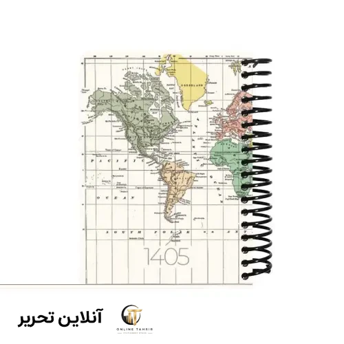 سالنامه روزشمار فنری جلد سخت پالتویی 1405 دات نوت – طرح 3