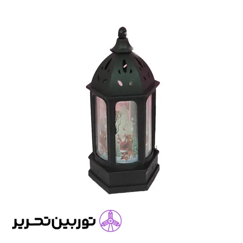 فانوس چراغدار 6ضلعی کریسمسی