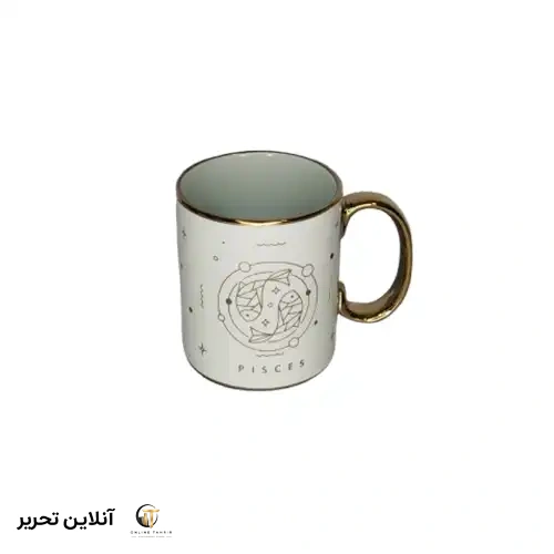 ماگ دسته طلایی- نماد تیر