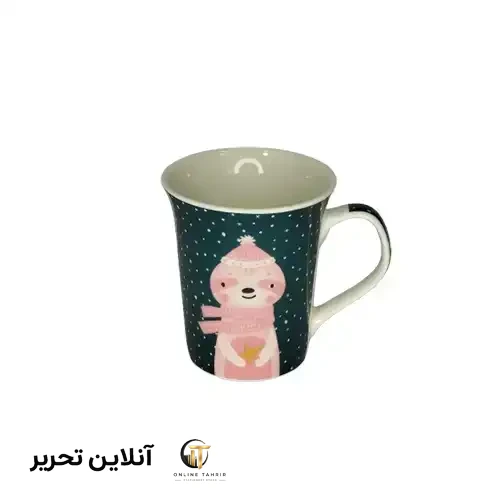 ماگ طرح خرس خوابیده-سبز