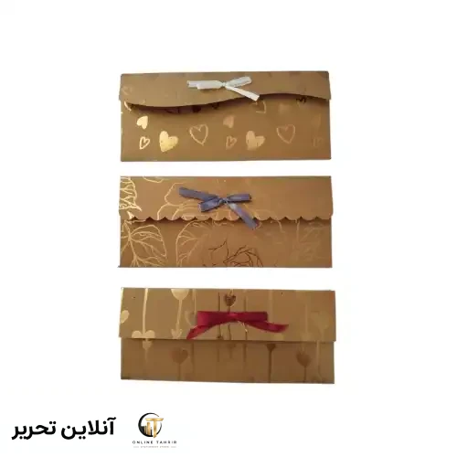 پاکت پول کرافت طلاکوب سری7 سون