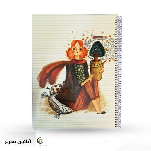 دفتر وزیری سیمی 100 برگ مجلد