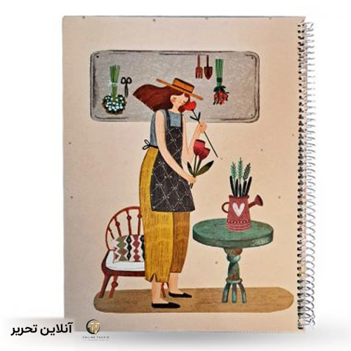 دفتر وزیری سیمی 100 برگ مجلد مستر نوت