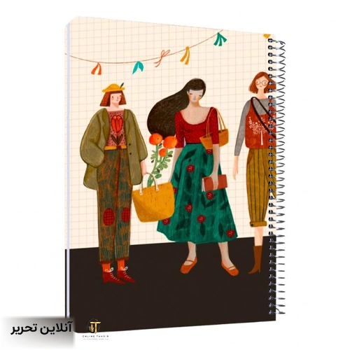 دفتر وزیری سیمی 100 برگ مجلد مستر نوت