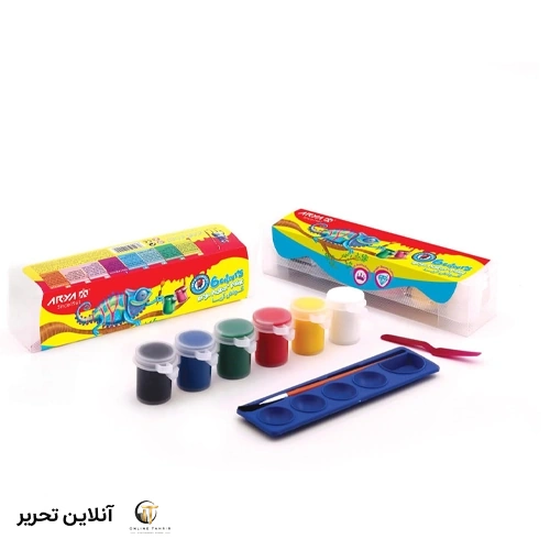 گواش 6 رنگ طلقی آریا 4009