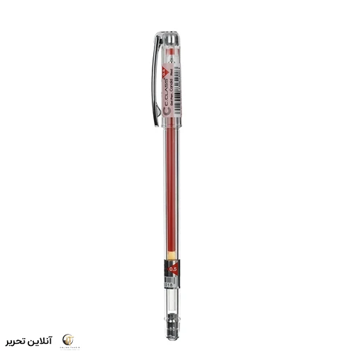 روان نویس ژل پن 0.5 قرمز سیکلاس