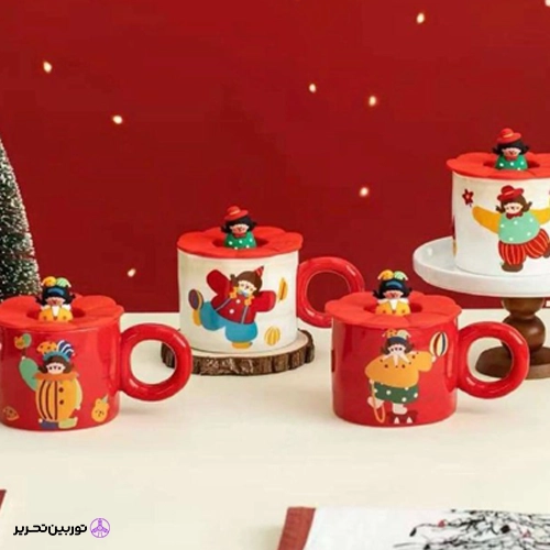 ماگ سرامیکی دلقک درب سیلیکونی 541-76