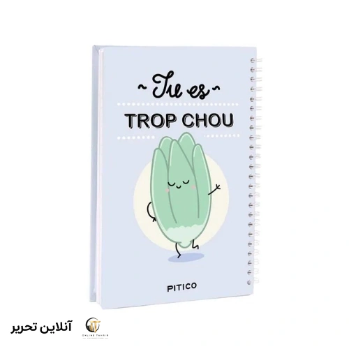 دفتر جلد سخت فرانسوی pitico کد 04