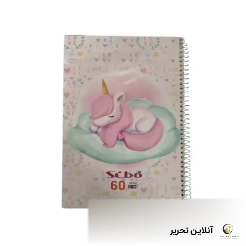 دفتر خط دار 60 برگ pony طلقی