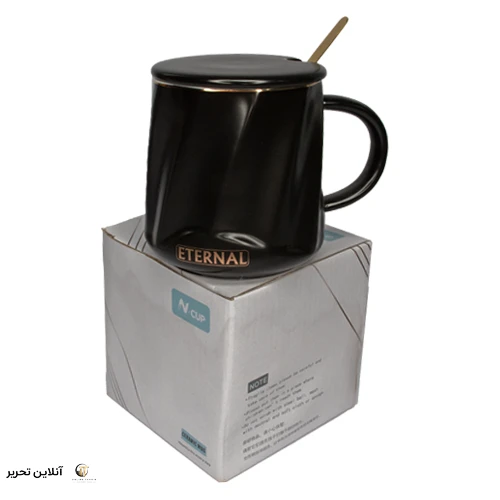 ماگ سفید و مشکی 590