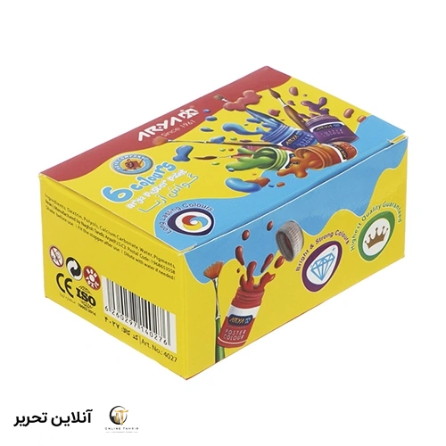گواش 6 رنگ آریا