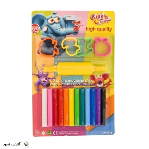خمیر بازی KIDDY CLAY ST200-12+45M-R