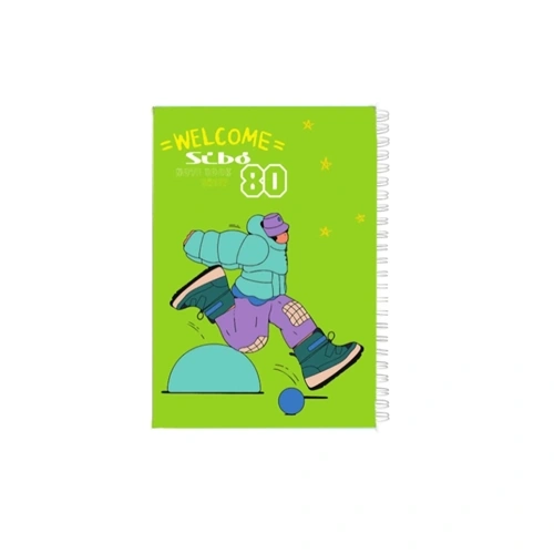 دفتر 80برگ welcome طلقی سیبو