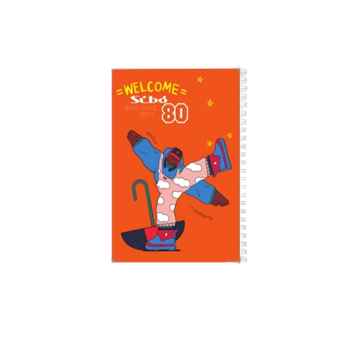 دفتر 80برگ welcome طلقی سیبو