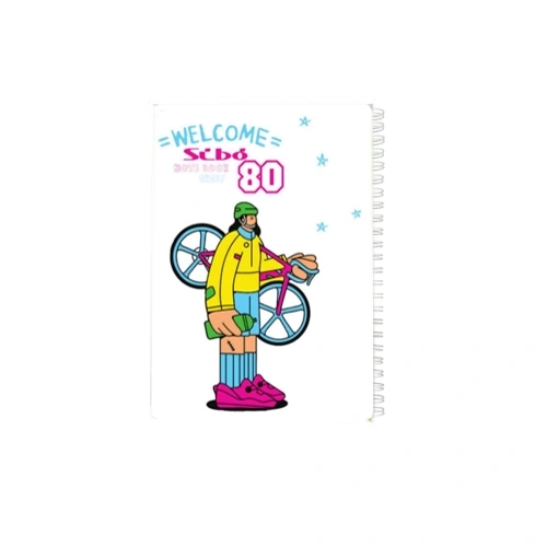دفتر 80برگ welcome طلقی سیبو