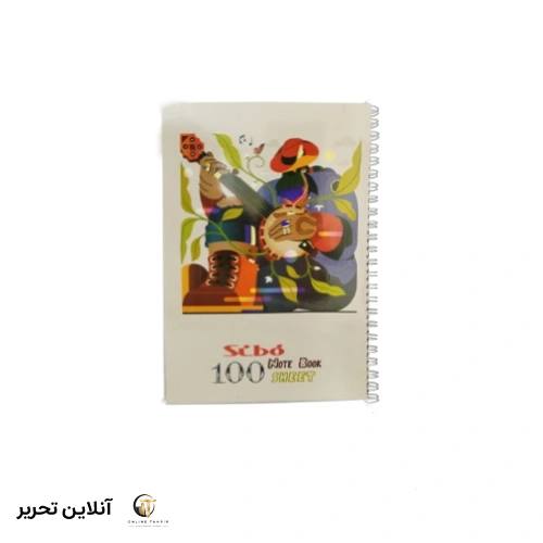 دفتر 100برگ فانتزی طلقی سیبو