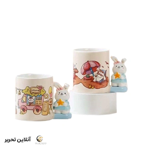 ماگ سرامیکی دسته خرگوش