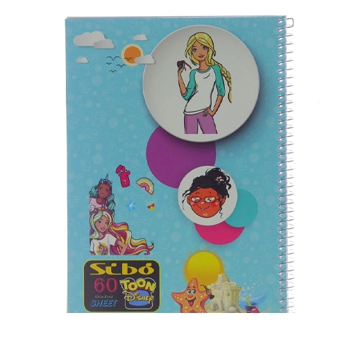 دفتر 60برگ دیزنی kids طلقی سیبو