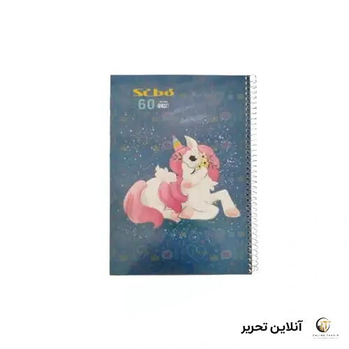 دفتر خط دار 60 برگ pony طلقی
