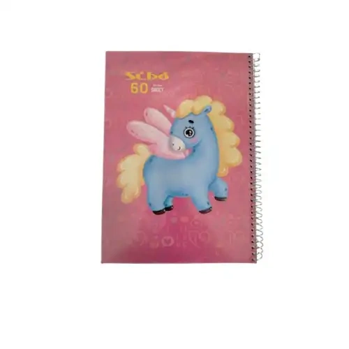 دفتر خط دار 60 برگ pony طلقی